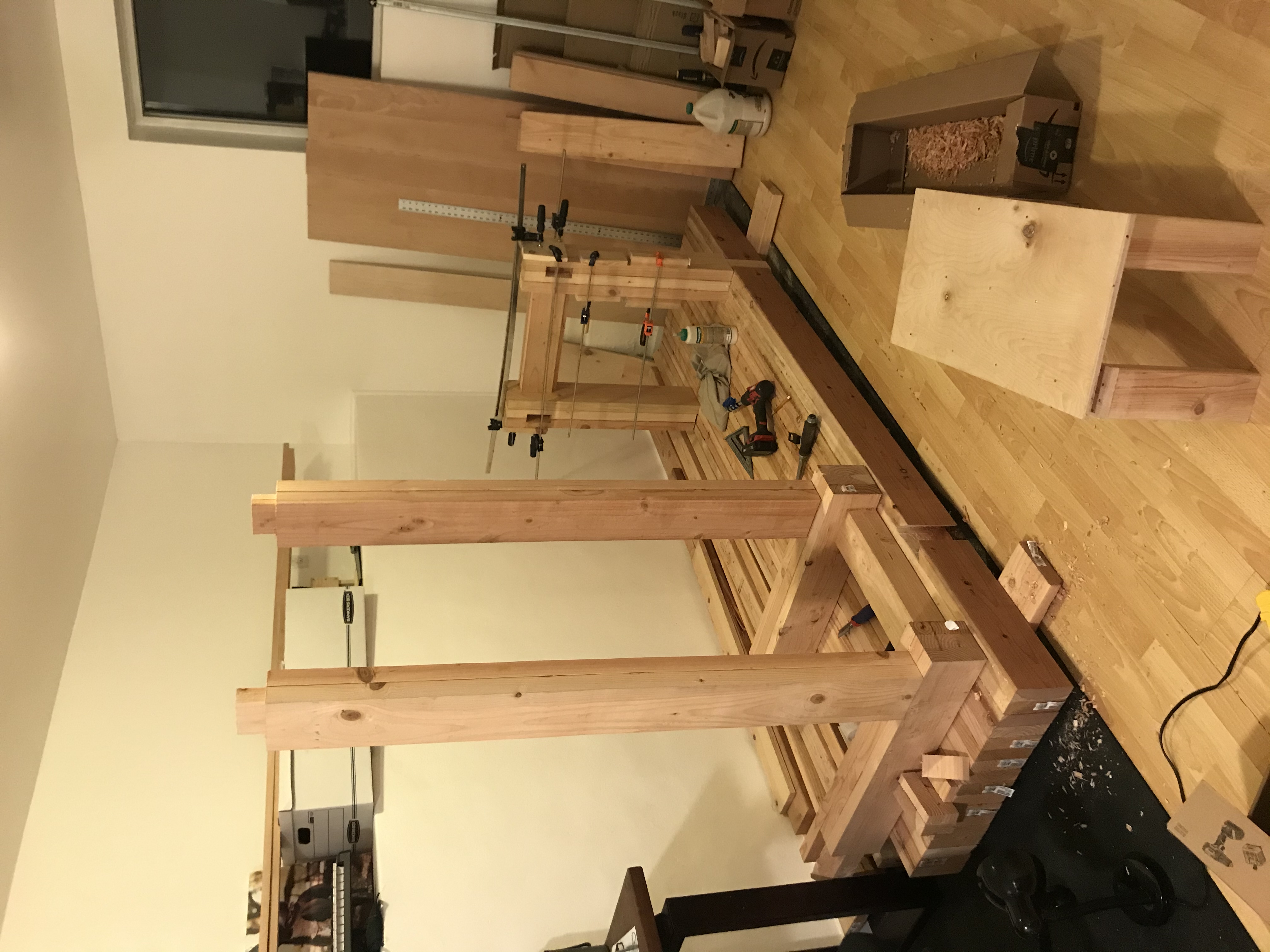 Base glue up